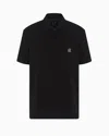 Armani Exchange Polo Shirts In Black