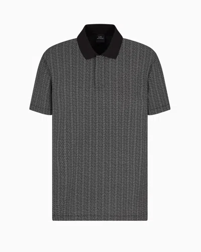 ARMANI EXCHANGE REGULAR FIT POLO SHIRT IN STRETCH JERSEY