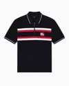 Armani Exchange Polo Shirts In Black