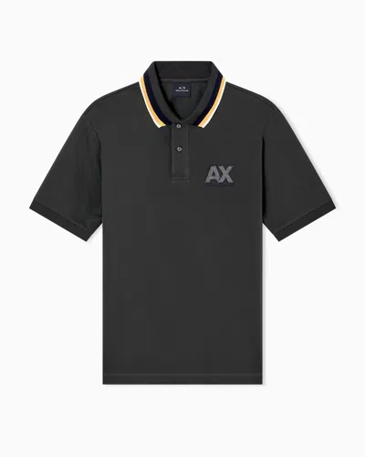 Armani Exchange Polo Shirts In Brown