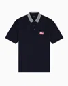 Armani Exchange Polo Shirts In Blue