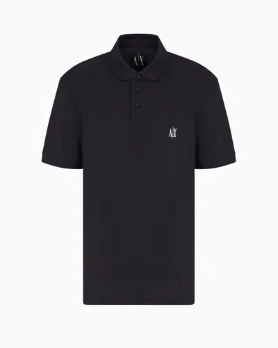 Armani Exchange Polo Shirts In Blue