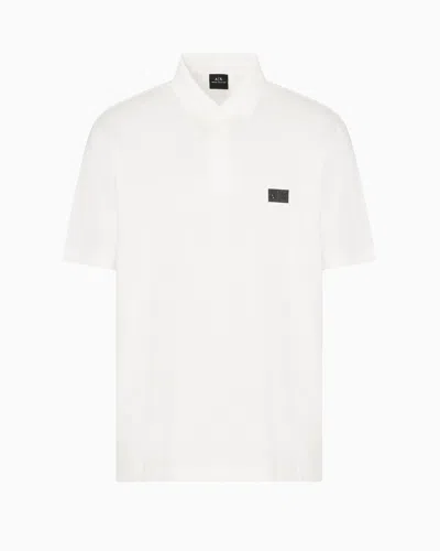 Armani Exchange Polo Shirts In White