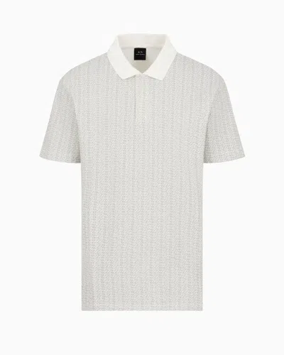 Armani Exchange Polo Shirts In White