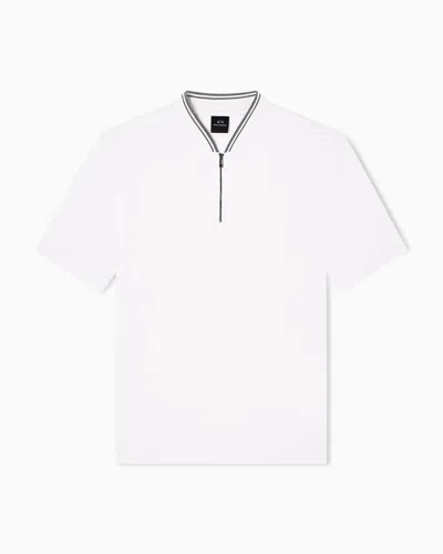 Armani Exchange Polo Shirts In White