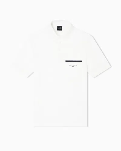 Armani Exchange Polo Shirts In White
