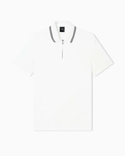 Armani Exchange Polo Shirts In White