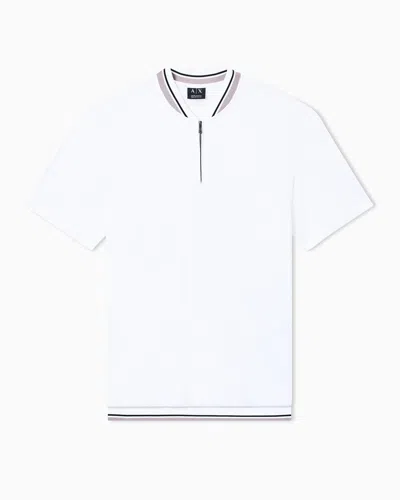 Armani Exchange Polo Shirts In White