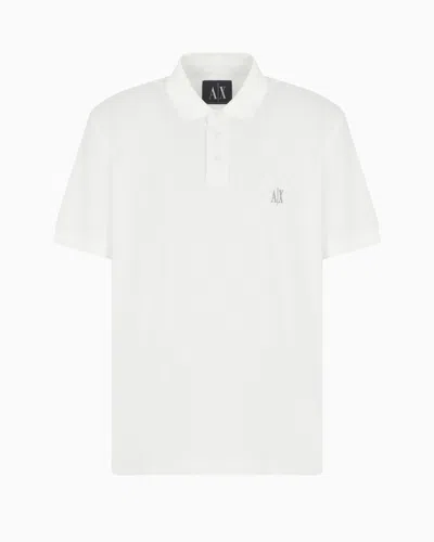 Armani Exchange Polo Shirts In White