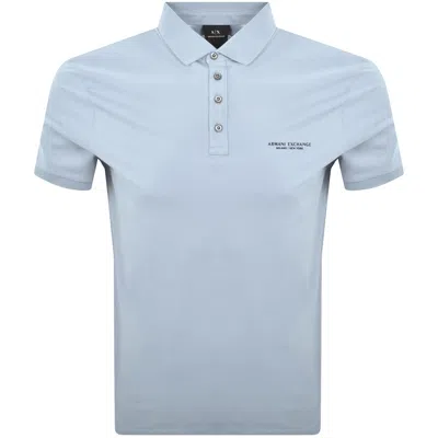 Armani Exchange Polo T Shirt Ashley Blue