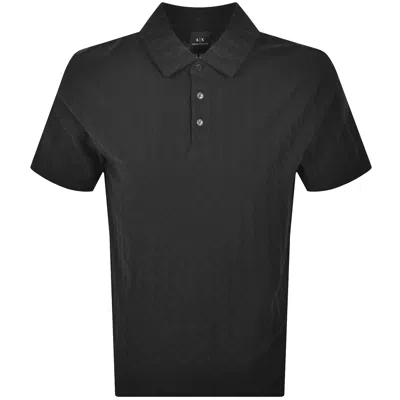 Armani Exchange Polo T Shirt Black