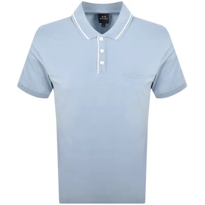 Armani Exchange Polo T Shirt Blue