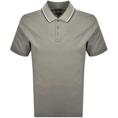 Armani Exchange Polo T Shirt Brown
