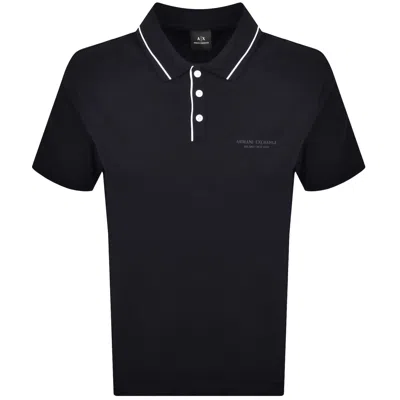 Armani Exchange Polo T Shirt Deep Navy In Blue
