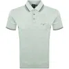 Armani Exchange Polo T Shirt Green In Orange