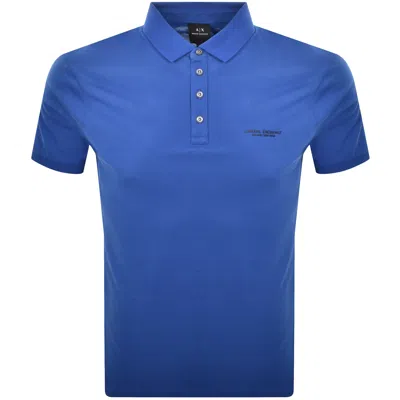 Armani Exchange Polo T Shirt Mazarine Blue