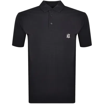 Armani Exchange Polo T Shirt Navy