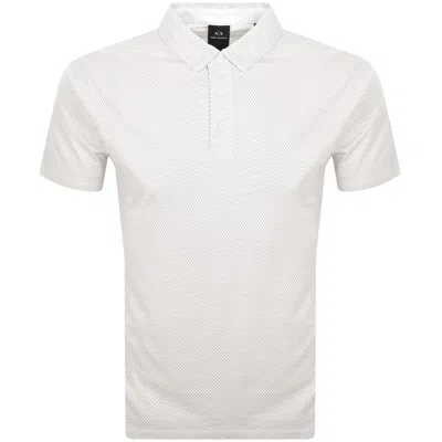Armani Exchange Polo T Shirt Off White
