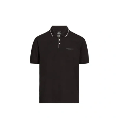 Armani Exchange Polo Uni En Coton Mélangé In Brown
