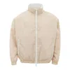 Armani Exchange Jacket Bomber Fabric Technical Double Face  In Beige