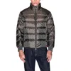 Armani Exchange Short Stand-collar Down Jacket In Black