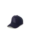 Armani Exchange Visor Cap With Logo In Blue