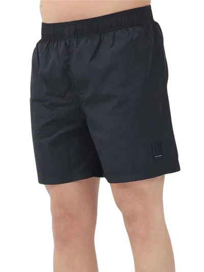 Armani Exchange Polyester Swim Shorts - Colored In Black