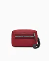 Armani Exchange Pouch With Logo In Burgundy