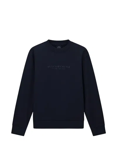 Armani Exchange Printed Sweatshirt In Gray