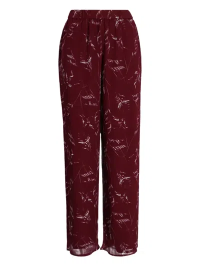Armani Exchange Printed Trousers In Brown
