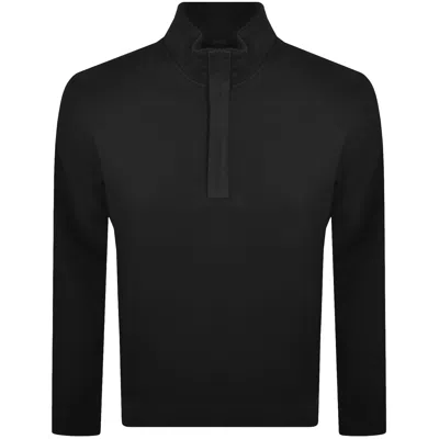 Armani Exchange Quarter Zip Sweatshirt Black