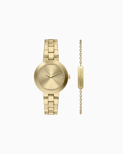 Armani Exchange Quartz Watch In Multi