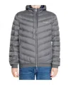 Armani Exchange Quilted Down Jacket In Gray