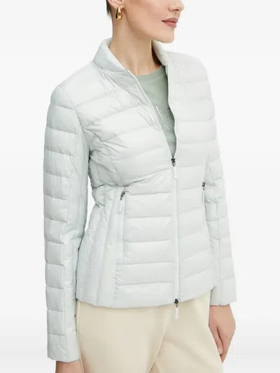 Armani Exchange Quilted Hooded Jacket In Multi