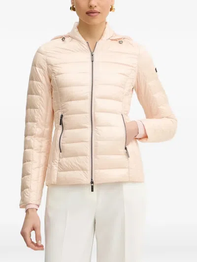 Armani Exchange Quilted Hooded Jacket In Neutral