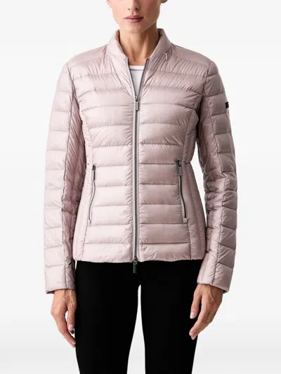 Armani Exchange Quilted Hooded Jacket In Pink