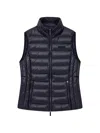 Armani Exchange Packable Sleeveless Down Jacket In Blue