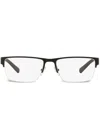 Armani Exchange Rectangle-frame Glasses In Black
