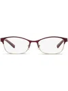 Armani Exchange Rectangle-frame Glasses In Red