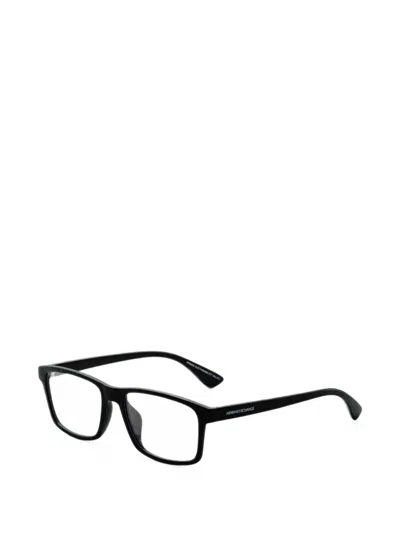 Armani Exchange Rectangle-frame Glasses In Black