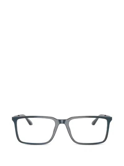 Armani Exchange Rectangle-frame Glasses In Blau