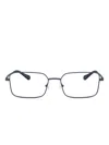 Armani Exchange Rectangle-frame Glasses In Blue