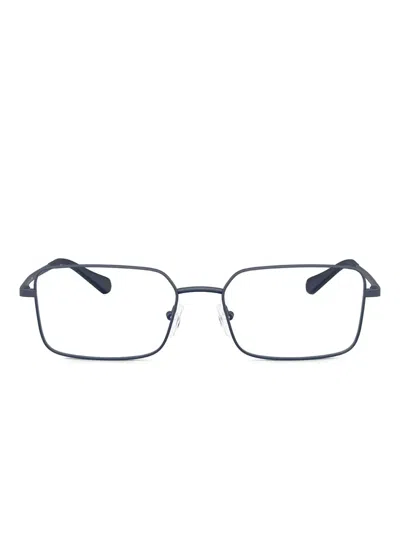 Armani Exchange Rectangle-frame Glasses In Blue