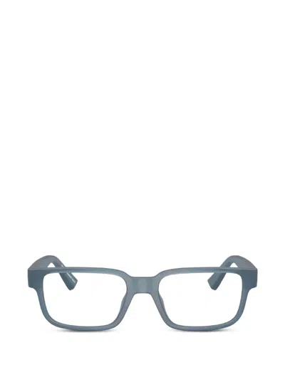 Armani Exchange Rectangle-frame Glasses In Blue
