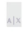 Armani Exchange Rectangular Embroidered Scarf In Purple