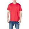 Armani Exchange Red Cotton T-shirt In Red