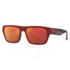 Armani Exchange Red Mirror Square Men's Sunglasses Ax4124su 82746q 56