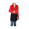 Armani Exchange Red Wool Coat In Multi