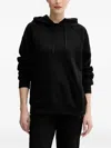 Armani Exchange Reglan-sleeve Hoddie In Black