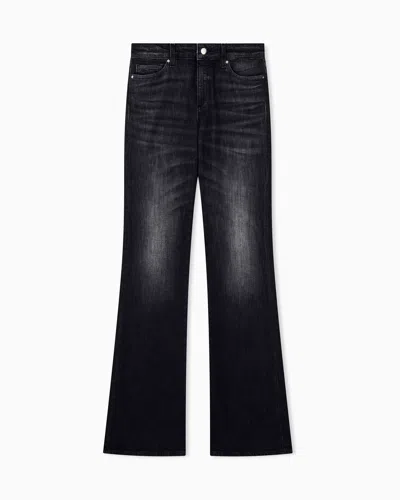 Armani Exchange Regular Fit 5 Pockets Pant In Ultra Stretch Denim In Black